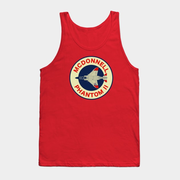 F-4 Phantom Retro Patch Tank Top by TCP